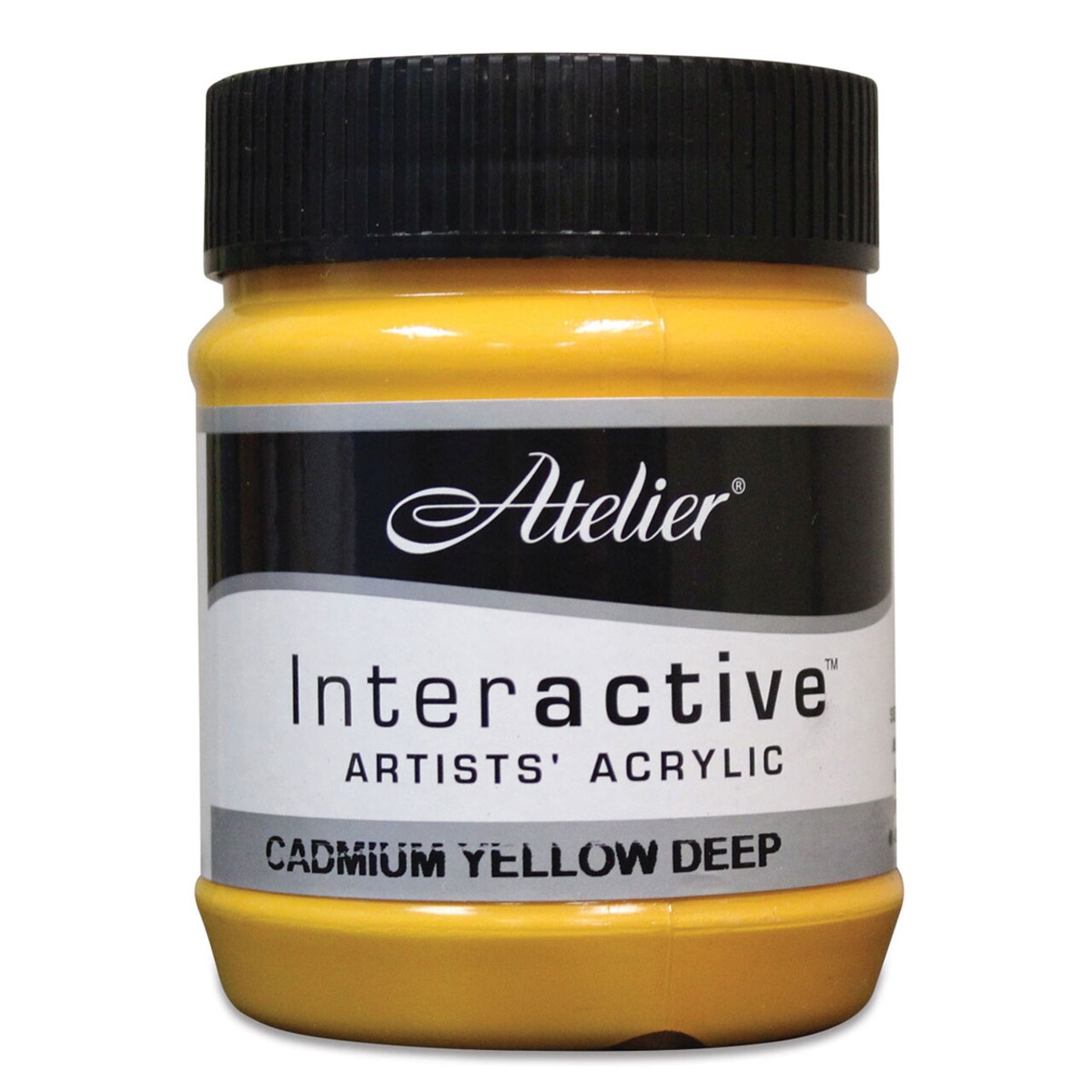 Chroma Atelier Interactive Artists' Acrylics - Cadmium Yellow Deep, 250 ml jar